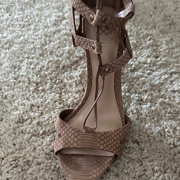 Vince Camuto Tan Lace-Up Heels - Picture 2 of 6